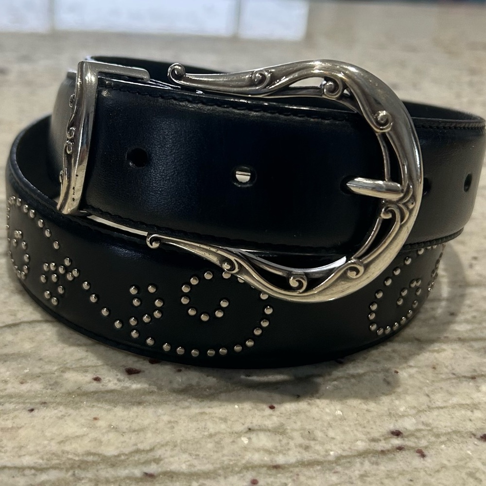 Brighton belt with silver accents